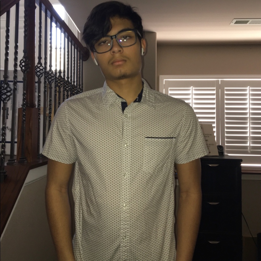 Button down shirt with patterns